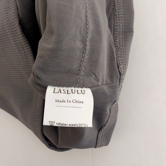 3 LASLULU Womens Sports Bra Top Bundle Size Large Gray Orange Pink - Picture 8 of 13